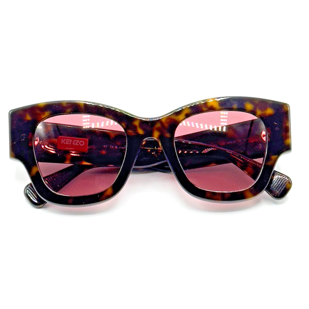 Kenzo Sunglasses BOKE FLOWER KZ40169U 52S Dark Havana Frame Bordeaux Lens NEW